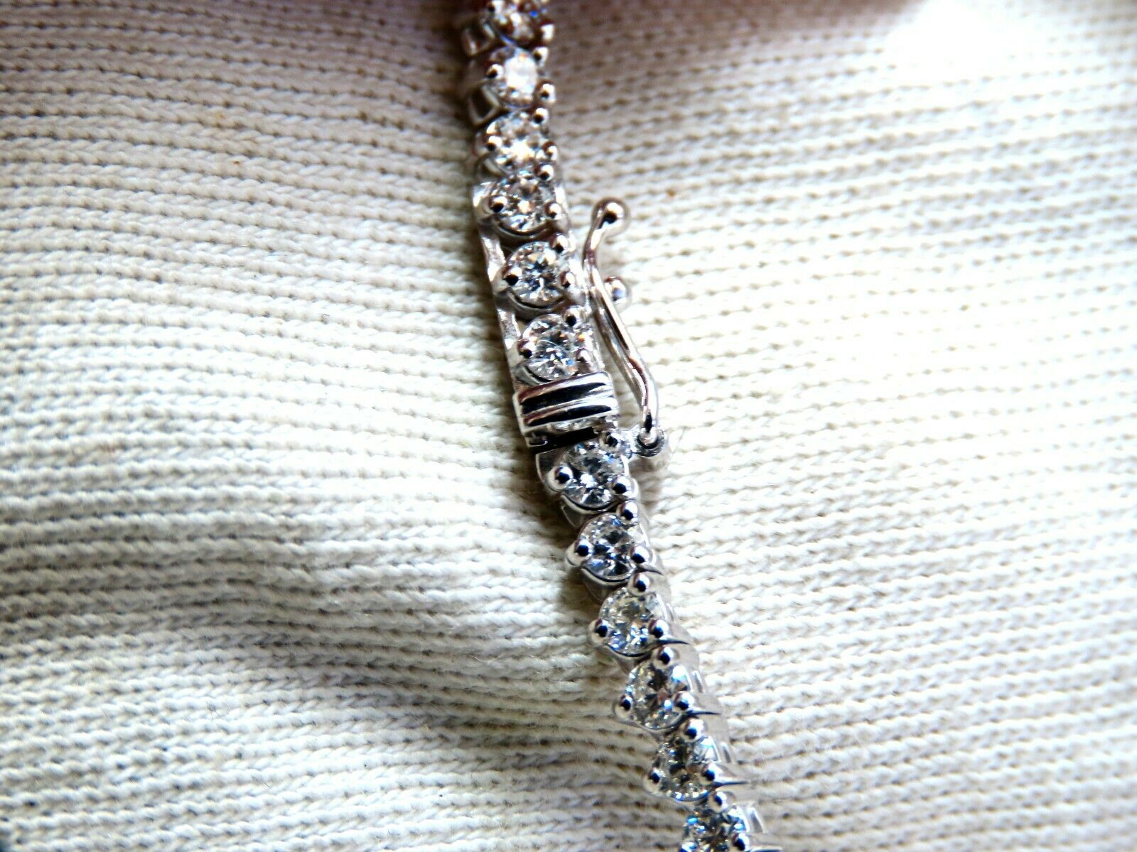 20ct Natural Round Diamond Tennis Necklace in 14K Gold - Classic Riviera Eternity Jewelry for Women, Perfect for Weddings, Anniversaries & Special Occasions
