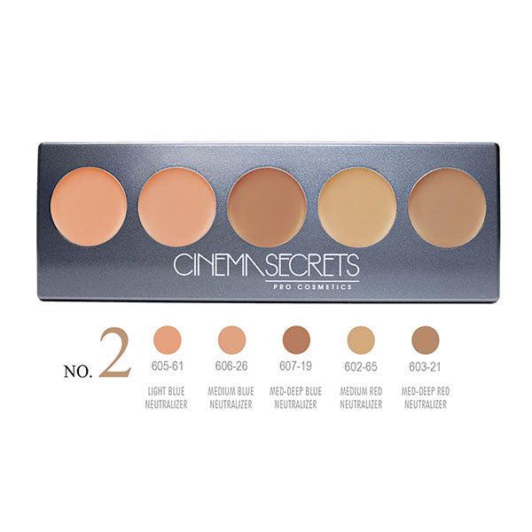 Cinema Secrets Ultimate Corrector 5-in-1 PRO Palette - Professional Makeup Corrector for Contouring, Highlighting & Concealing - Perfect for Film, Photography & Bridal Makeup