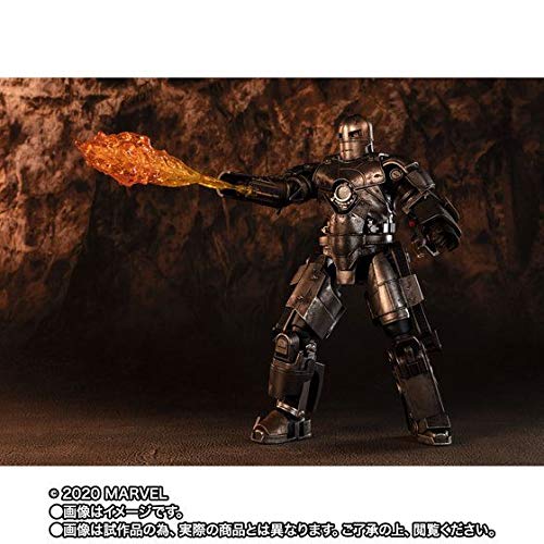 S.H.Figuarts Iron Man Mark 1 - Birth of Iron Man Edition Action Figure - Collectible Marvel Superhero Toy for Display & Play