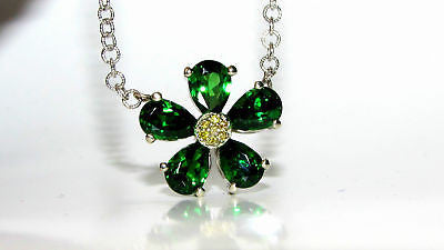 4.60CT Natural Tsavorite Yellow Diamond Pendant - Elegant Jewelry for Women, Perfect for Weddings, Anniversaries & Special Occasions