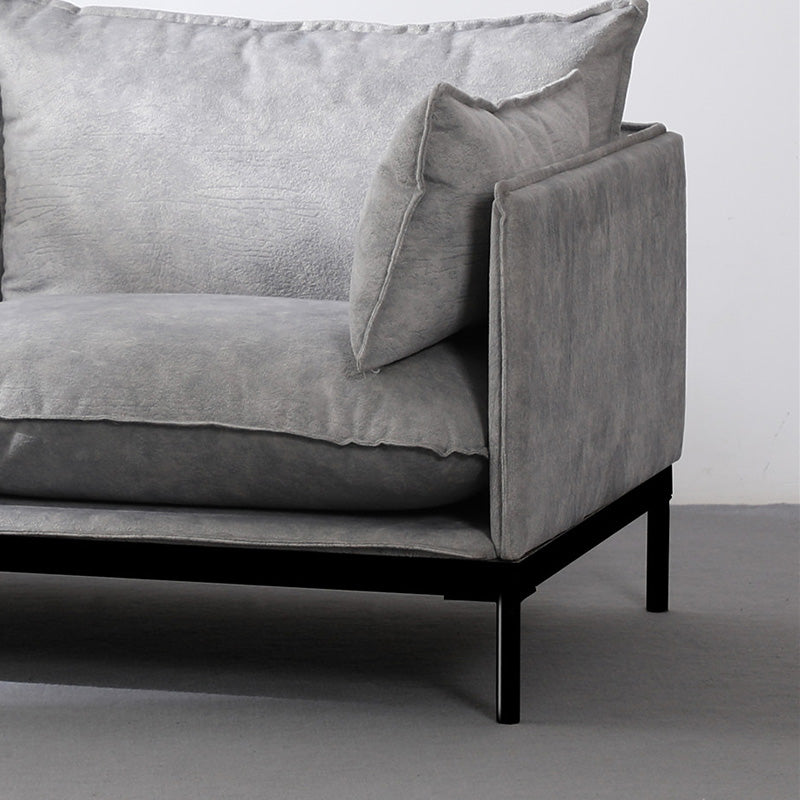 Premium SINCLAIR 2-Seater Grey Sofa - Modern Living Room Furniture for Small Spaces & Cozy Apartments | Perfect for Relaxing, Entertaining & Stylish Home Decor