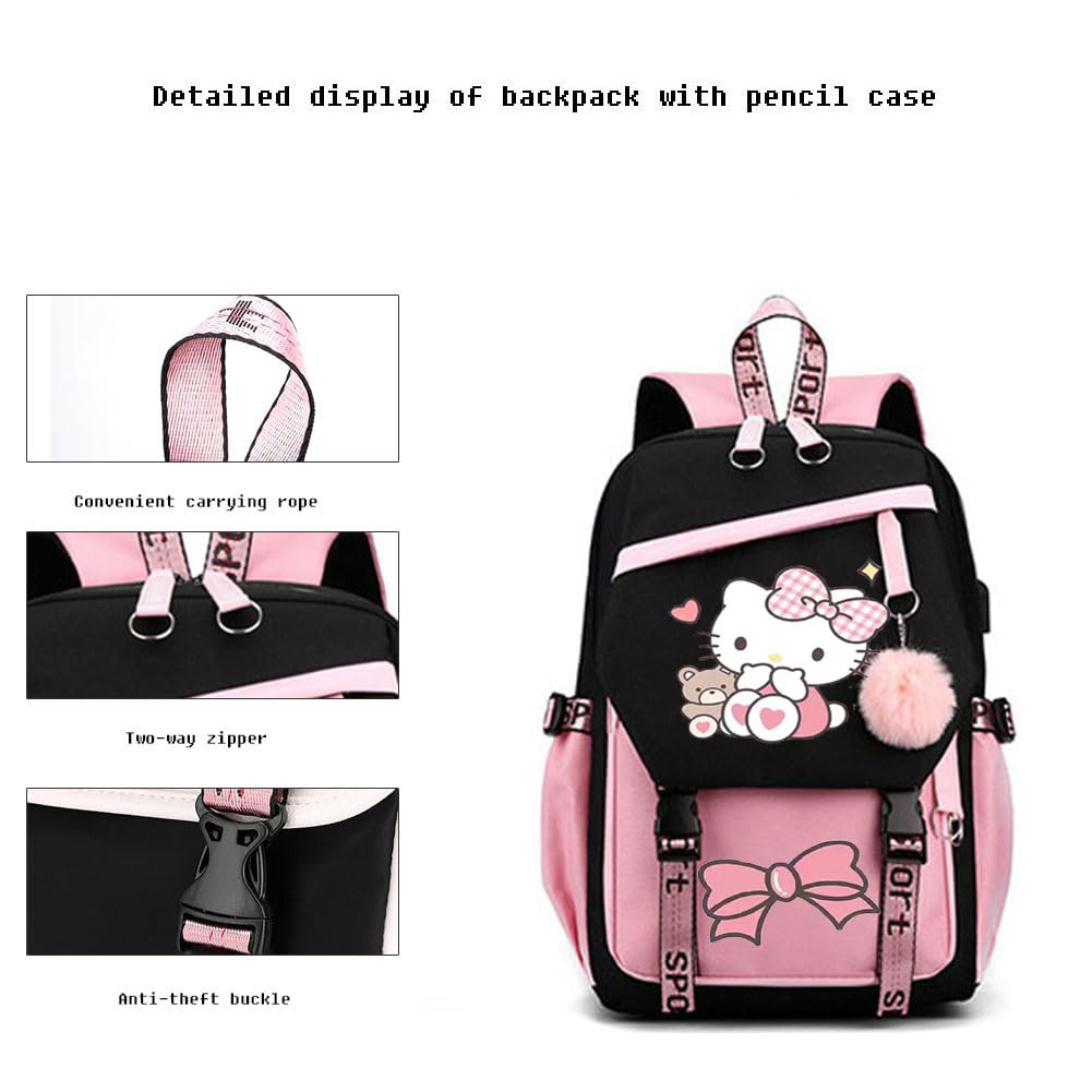 Casual Laptop Backpack with USB Charging Port - Lightweight School Backpack for College Students, Boys & Girls - Perfect for Travel, Work & Daily Commute
