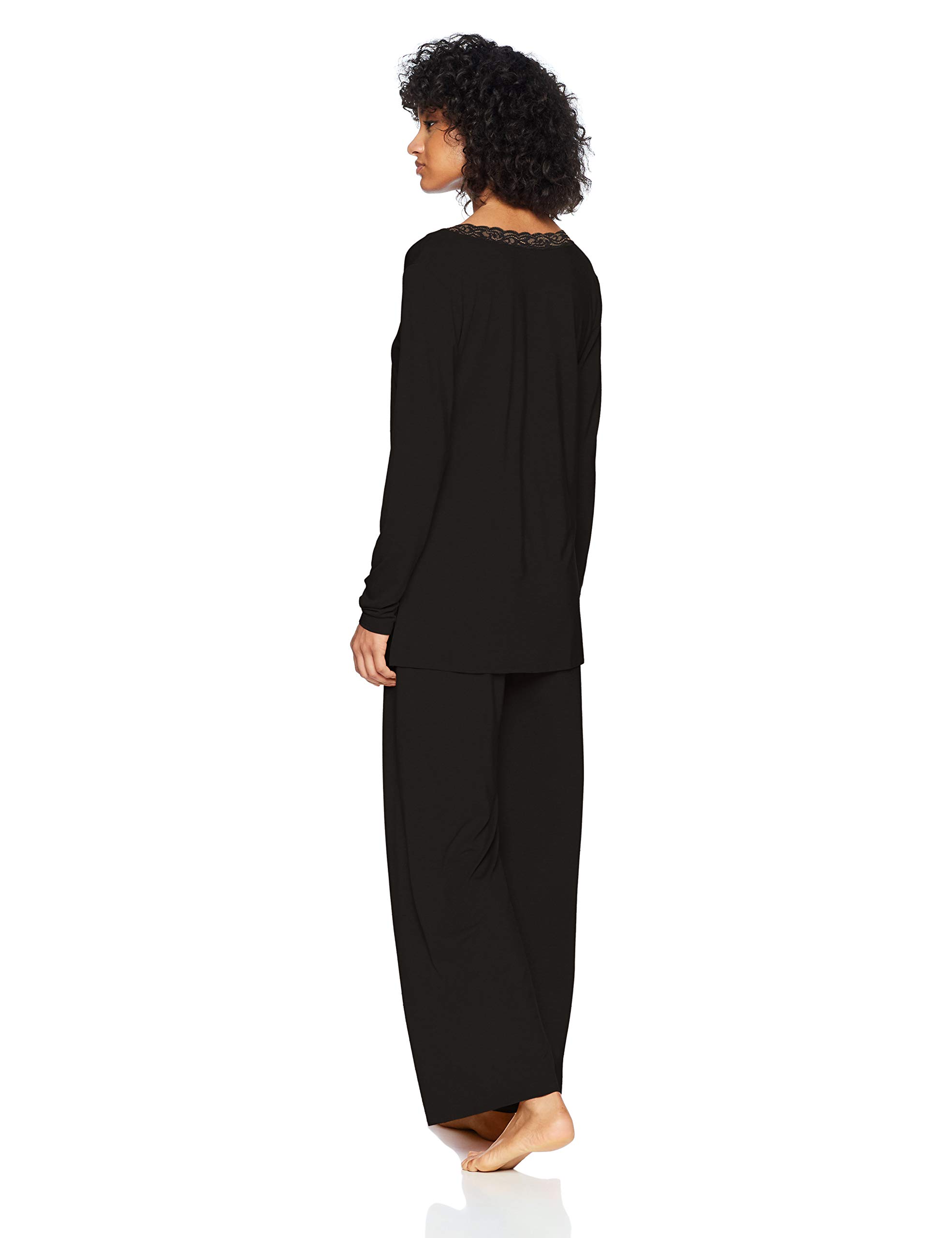 Natori Women's Feathers Knit Long Sleeve Pajama Set - Soft Comfortable Sleepwear for Women, Cozy Loungewear for Relaxing at Home or Sleeping