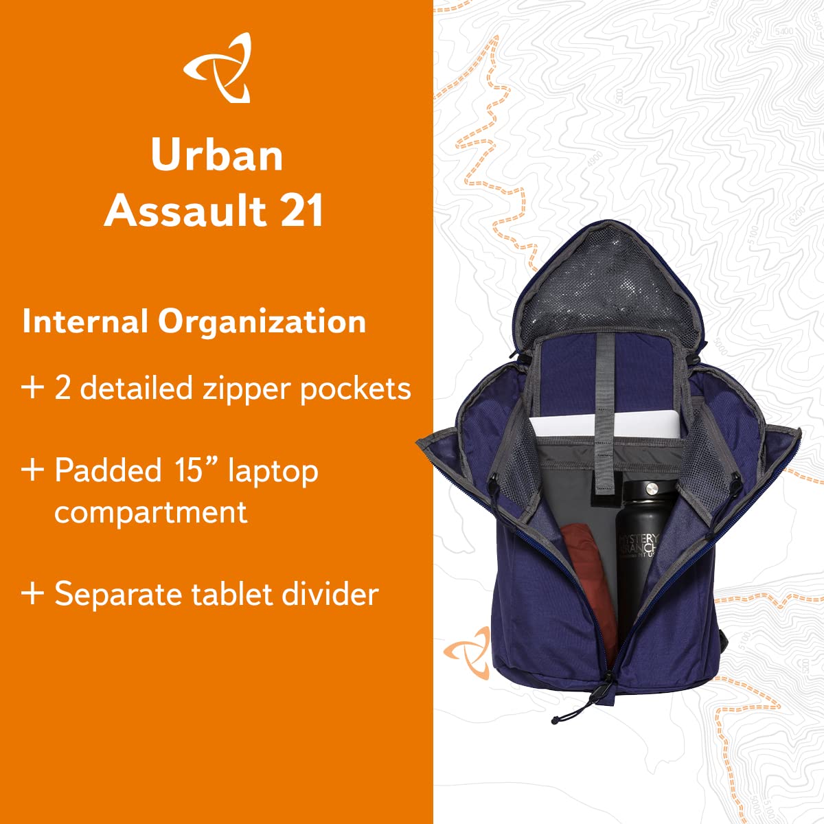 Mystery Ranch 21L Grape Backpack - Durable Hiking & Travel Daypack for Outdoor Adventures, Camping & Daily Commute
