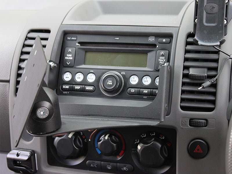 Industrial Evolution InDash Mount for Nissan Navara (2005-2014) - Universal Car Phone Holder for GPS & Smartphones - Perfect for Road Trips & Daily Commutes
