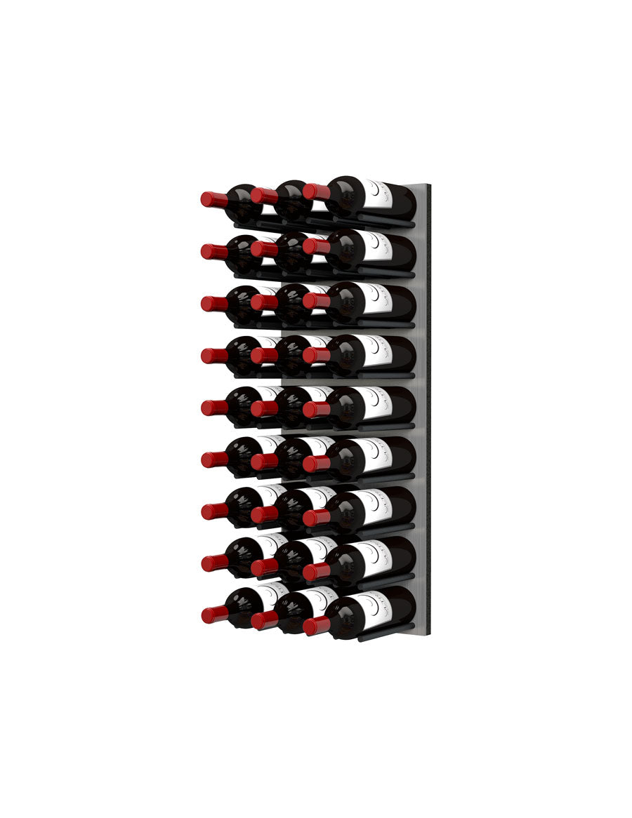 Premium Fusion Wine Wall (Cork Forward) - 3 Foot Aluminum Steel Wine Rack for Home Bar, Kitchen & Dining Room Decor | Wall-Mounted Wine Bottle Holder for Modern Interior Design