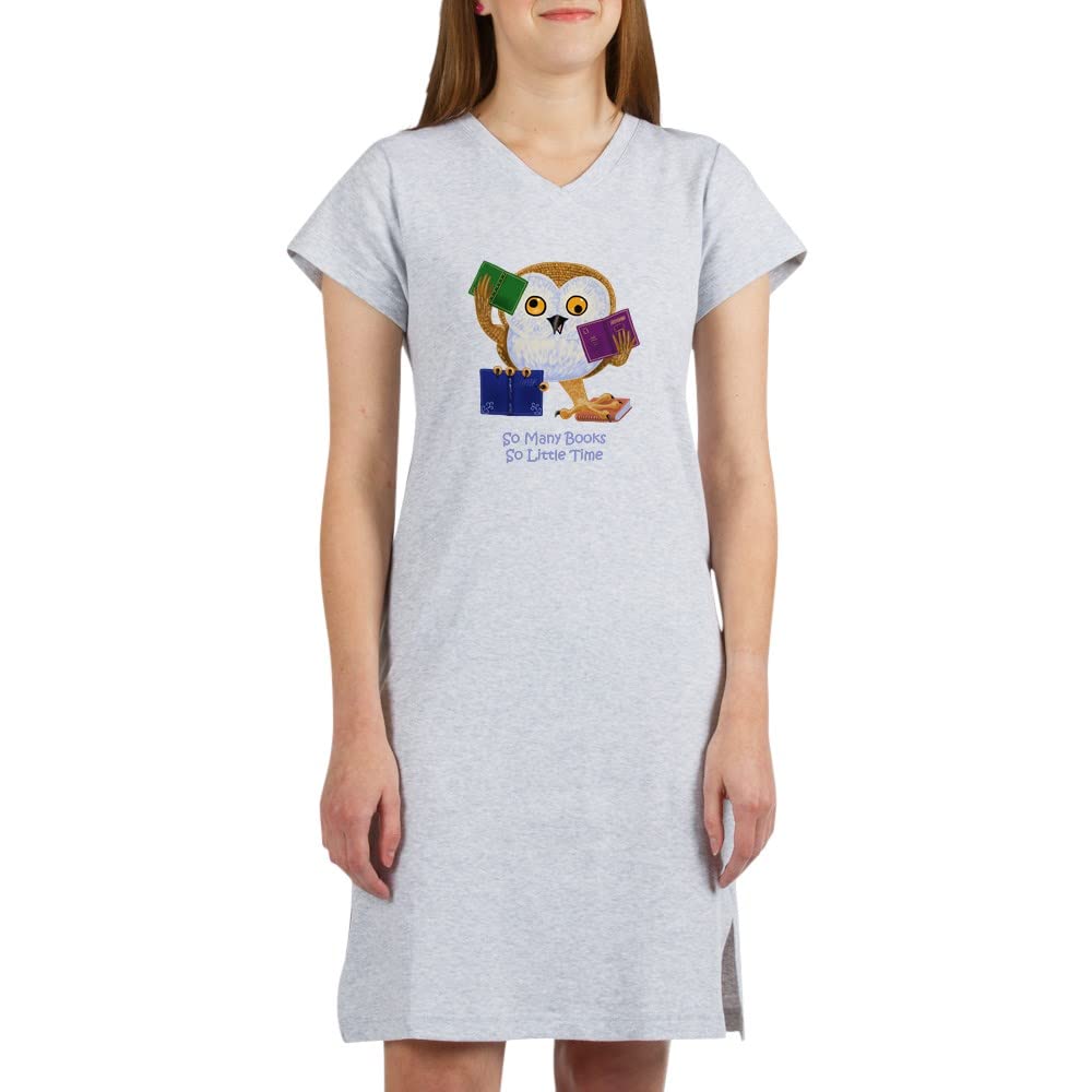 So Many Books So Little Time Nightshirt - Funny Book Lover Sleepwear for Women & Men - Perfect for Reading, Lounging & Gifts