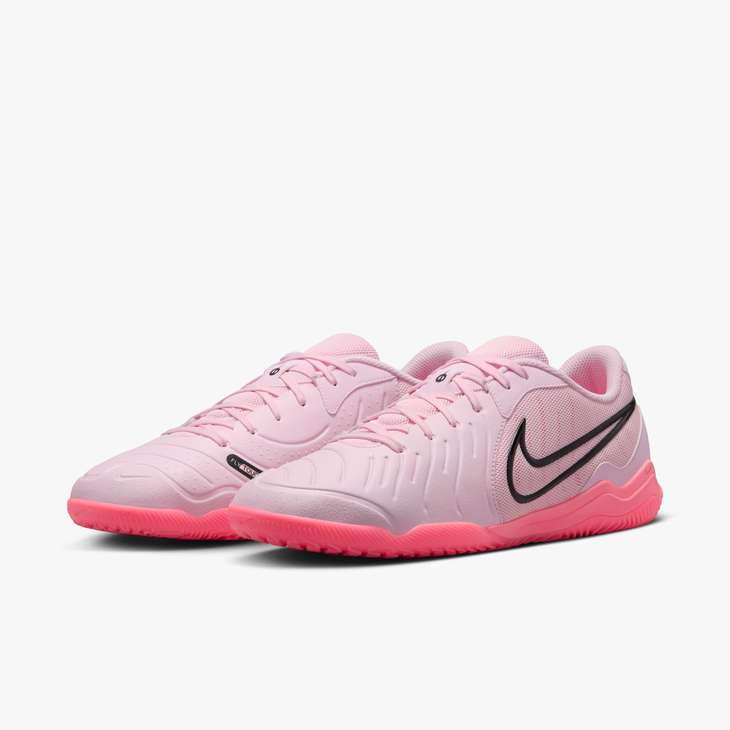 Nike Tiempo Legend 10 Academy IC Indoor Soccer Shoes for Men & Women - Lightweight Pink Foam Design for Comfort & Performance - Perfect for Indoor Training, Futsal & Gym Sessions