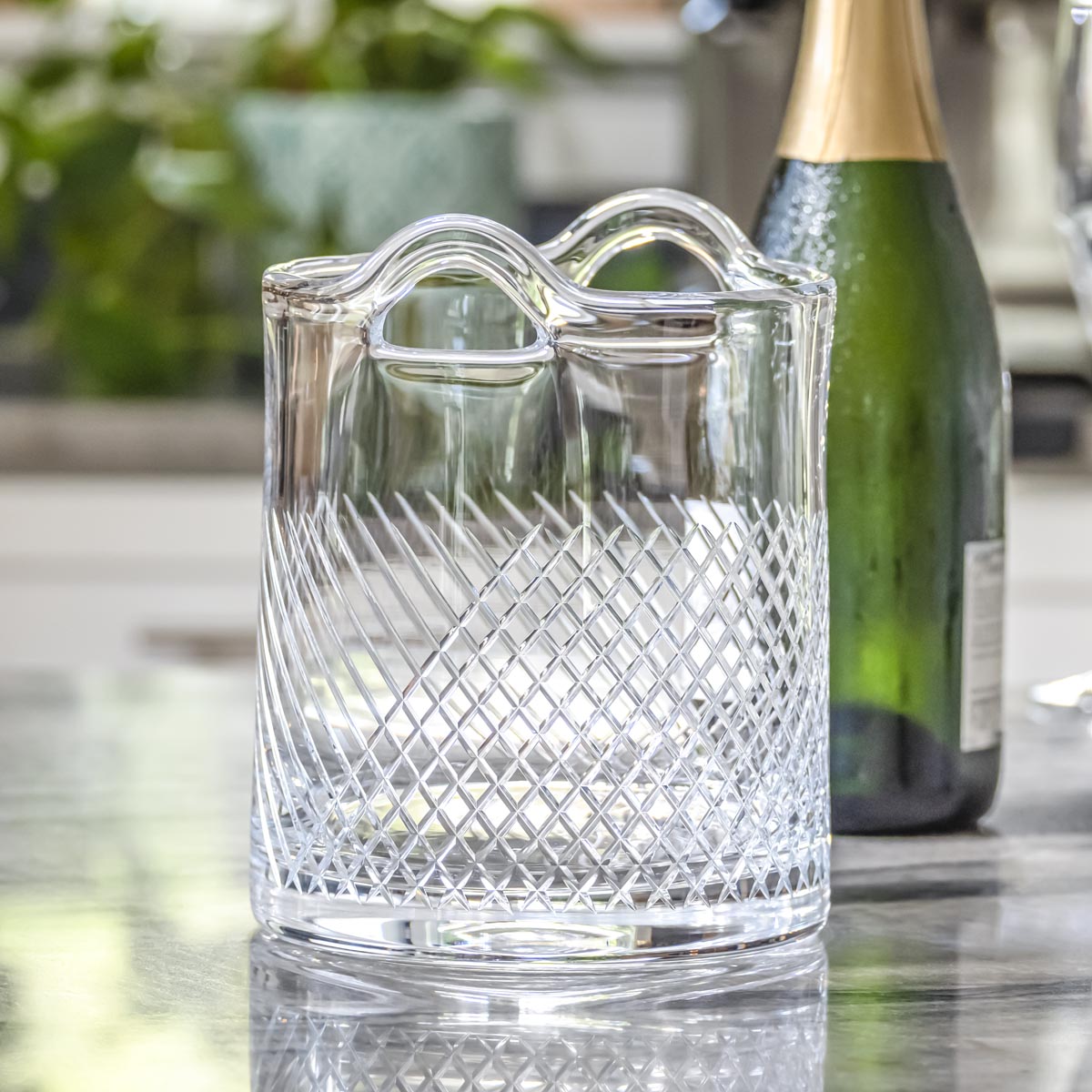 Premium Bourbon Street Champagne Ice Bucket - Elegant Stainless Steel Wine Cooler for Parties, Weddings & Celebrations - Keep Drinks Chilled in Style