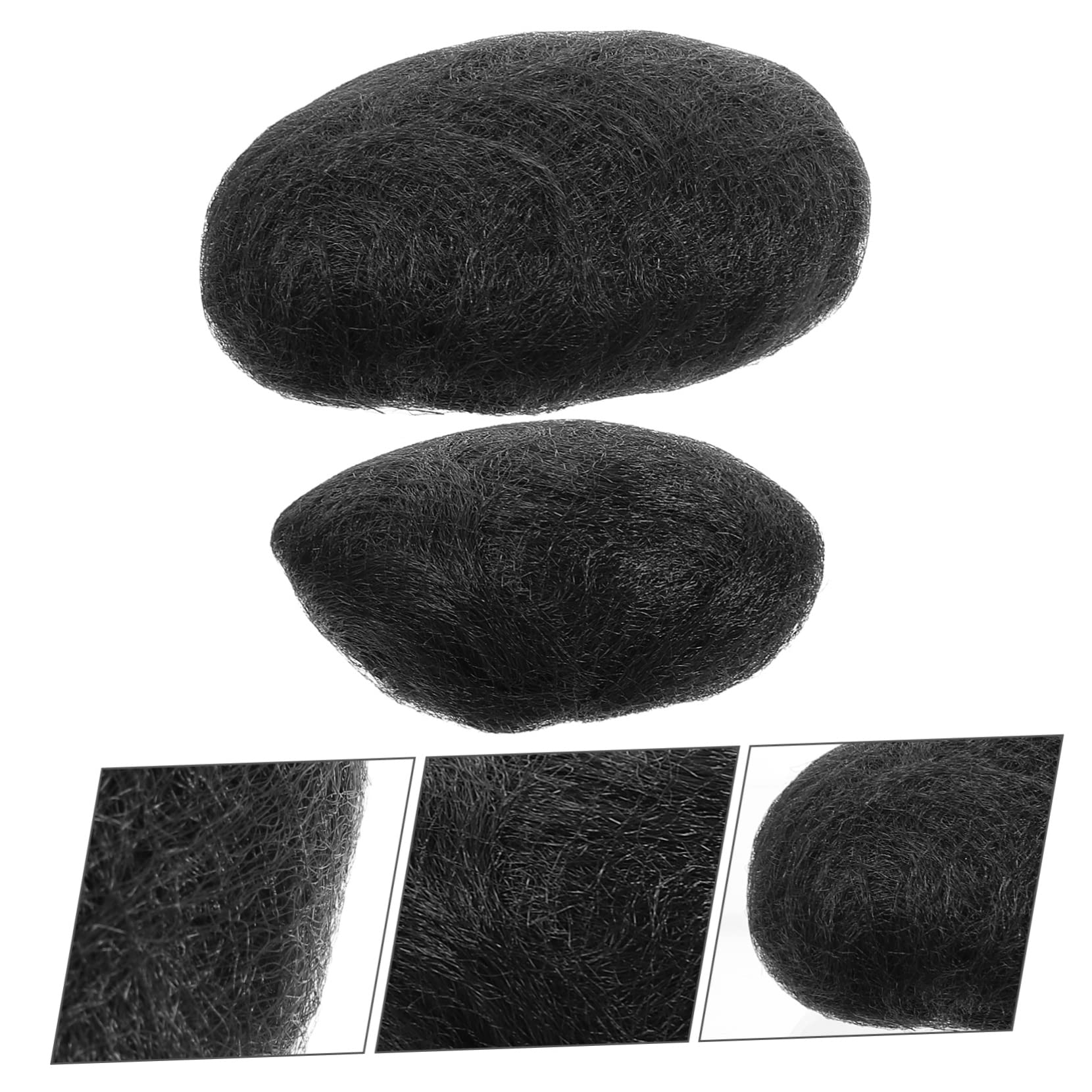 FRCOLOR 2 Pack Hair Bun Extensions for Women & Girls - Soft & Natural Hair Padding for Updos, Chignons & Ponytails - Perfect for Weddings, Parties & Everyday Hairstyles