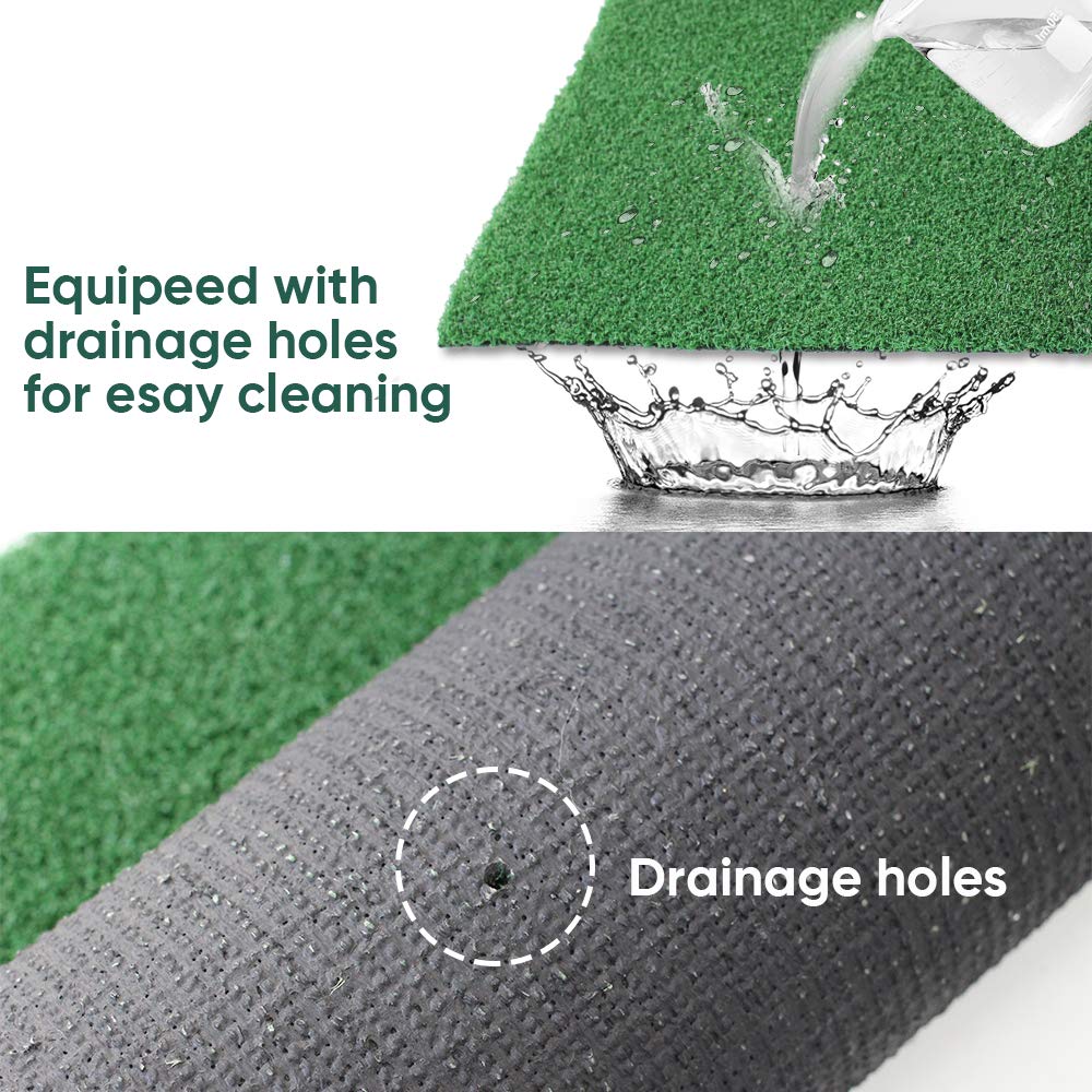 Premium Golf Putting Green & Hitting Mat - Professional Indoor/Outdoor Golf Training Practice Mat for Home, Office & Backyard Use