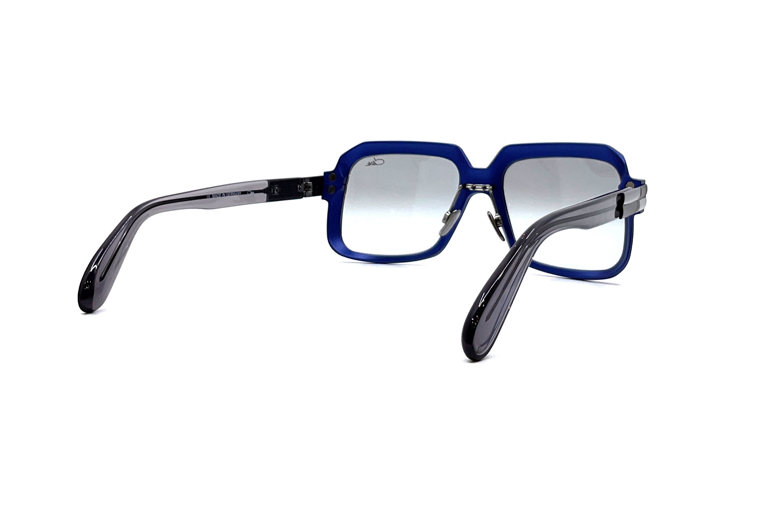 Cazal 607/3 ALU Sunglasses - Steel Blue/Gunmetal Frame - Retro Aviator Style for Men & Women - Perfect for Outdoor Activities, Driving, and Fashion Statements