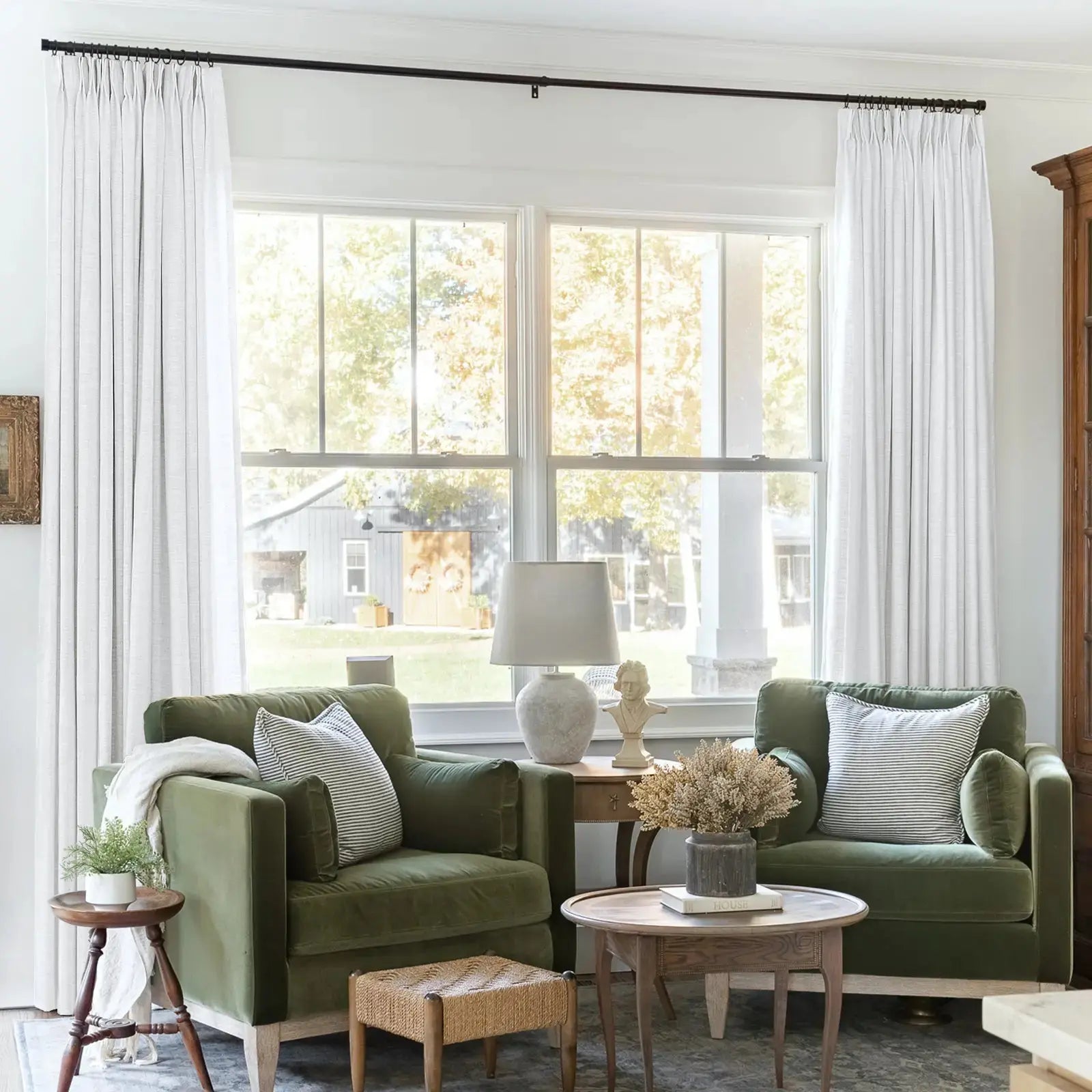 Motorized Blackout Pinch Pleat Curtains - Ready Made for Living Room & Bedroom - Noise Reduction & Light Blocking for Better Sleep