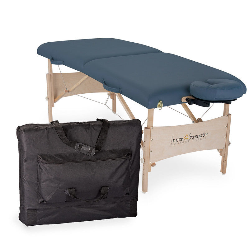 Earthlite Inner Strength Element Portable Massage Table - Lightweight & Adjustable Professional Massage Therapy Table for Home or Spa Use - Perfect for Therapists, Yoga & Relaxation