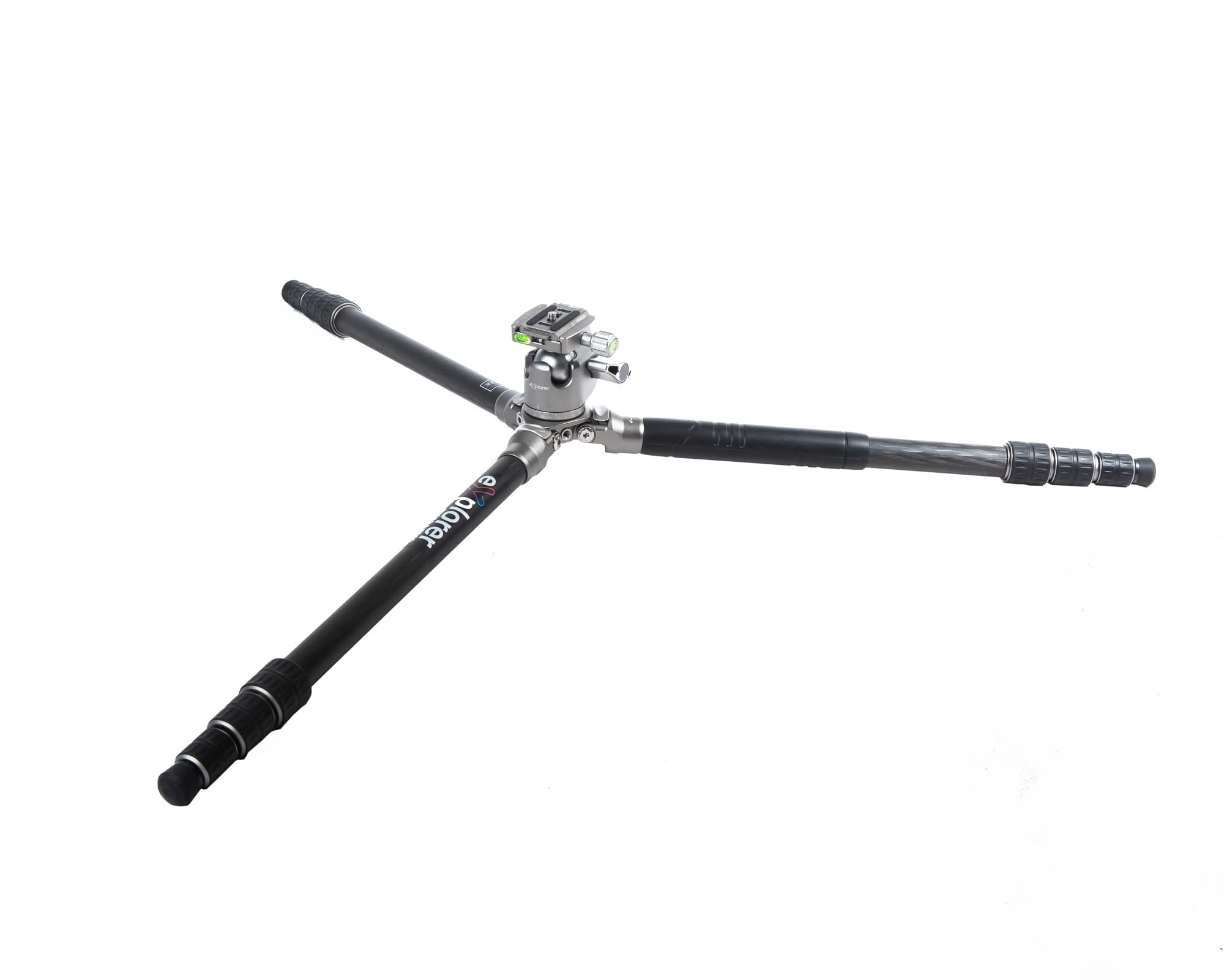 Explorer EX-EXP Expedition 4-Section Carbon Fiber Travel Tripod & Monopod with BX-33 Ball Head - Lightweight Compact Camera Stand for Travel Photography, Hiking & Outdoor Adventures