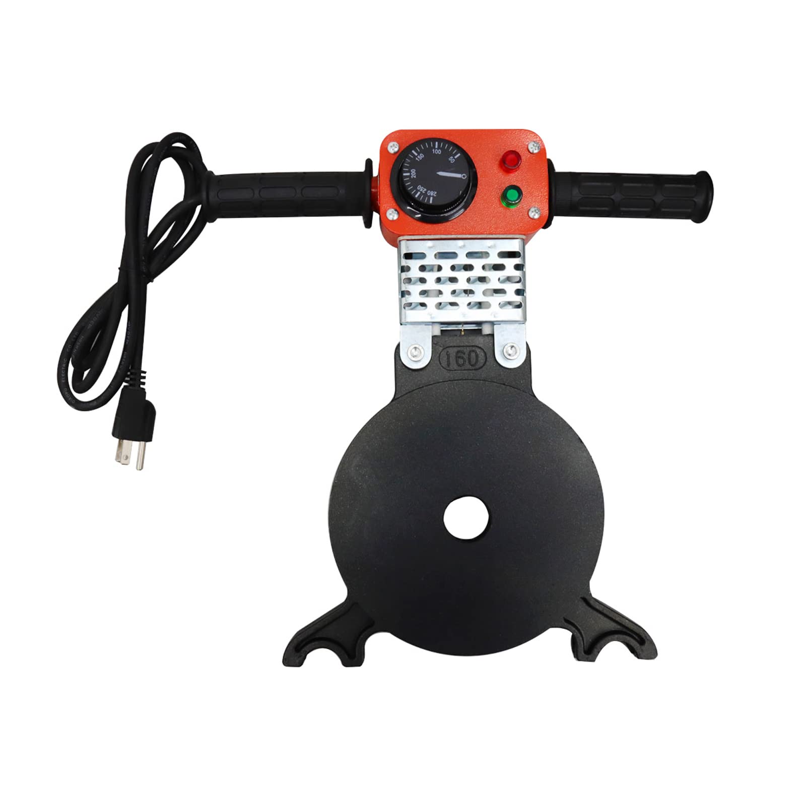 Manual HDPE Butt Fusion Welding Machine - 110V PE/PP/PB/PVDF Pipe Welder with 2 Clamps (63-160mm) - Perfect for Plumbing, Irrigation & Gas Pipe Installation Projects