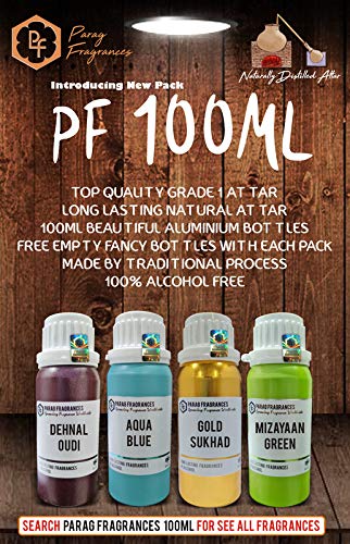Premium Bakhoor Special 100ml Natural Attar Perfume Oil - Alcohol-Free Grade 1 Essential Oil for Clothes, Religious Ceremonies & Cosmetics | Includes Empty Decorative Bottles | Perfect for Aromatherapy, Home Fragrance & Gift Giving