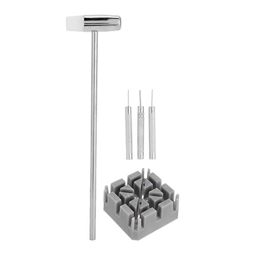 Professional Watch Strap Remover Tool Kit - Small Hammer & Link Pin Remover for Watch Band Repair, Replacement - Perfect for DIY Watch Repair, Jewelry Making & Watch Maintenance at Home or Workshop