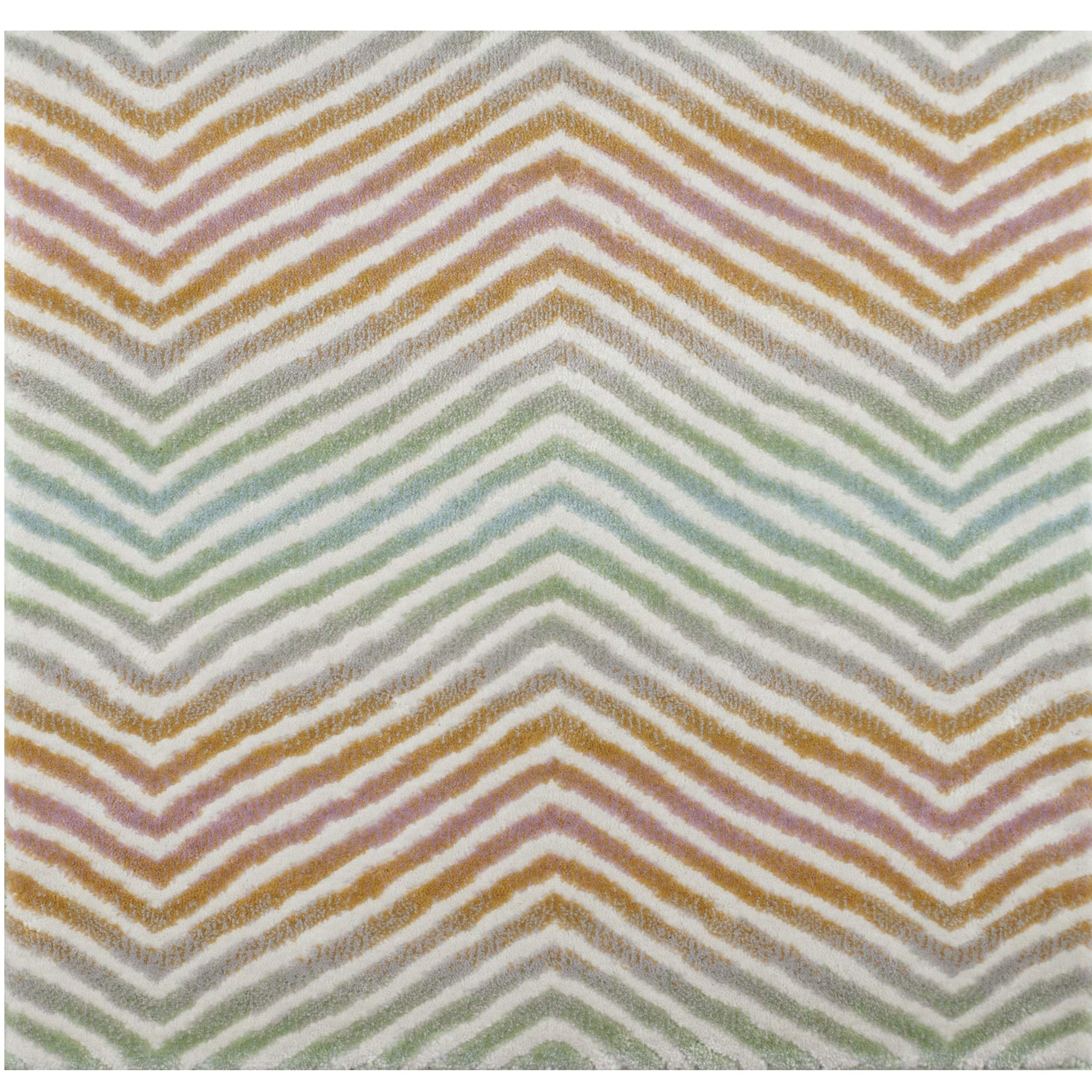 Kane Carpet 12' Festive Green and Ivory Round Area Rug - Soft Holiday Throw Carpet for Living Room, Bedroom, and Christmas Decor