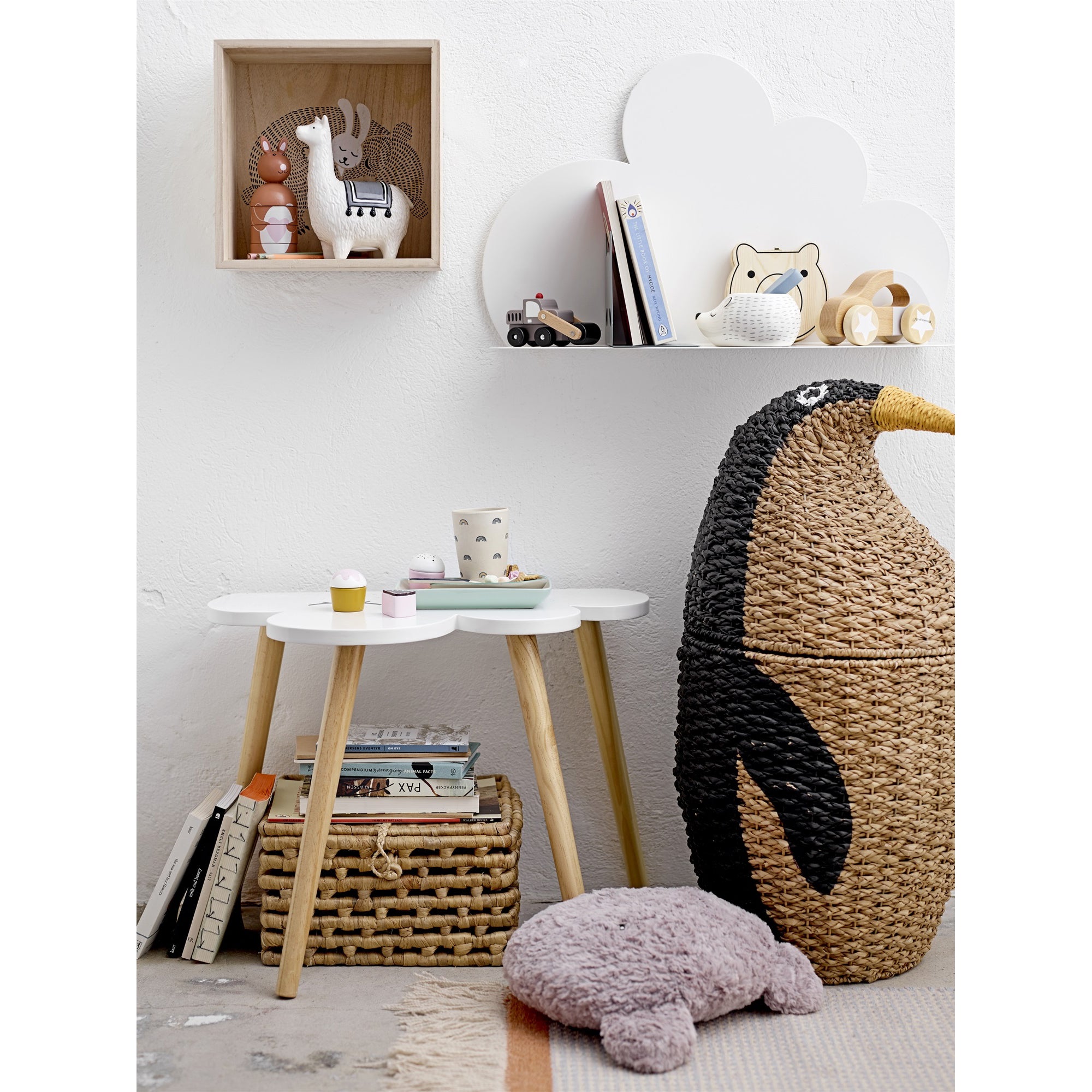 Bloomingville Wooden Bear Display Boxes - Set of 2 Rustic Nature-Themed Storage Containers for Home Decor, Nursery, or Gift Wrapping | Perfect for Organizing Jewelry, Keepsakes, and Small Treasures