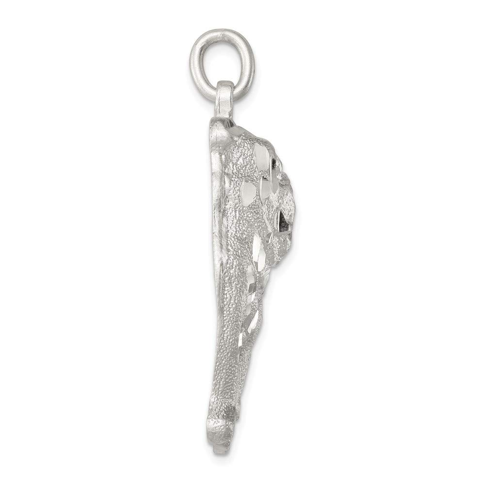 925 Sterling Silver Men's Bulldog Charm Pendant Necklace - 42mm x 35mm for Gifts, Fashion & Everyday Wear