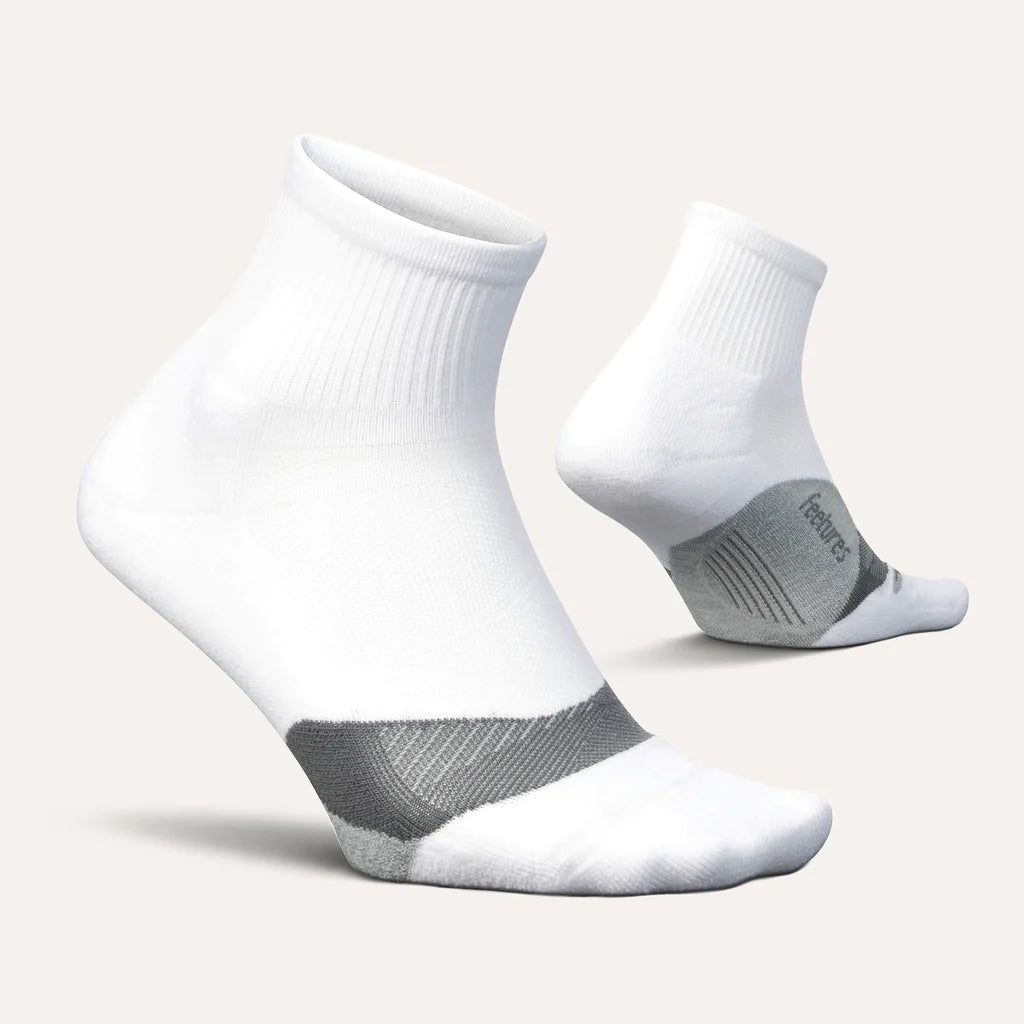 Elite Light Cushion Quarter Slippers - Soft Memory Foam House Shoes for Women & Men - Breathable Comfort Indoor/Outdoor Slides (White) - Perfect for Home, Office, and Travel Use