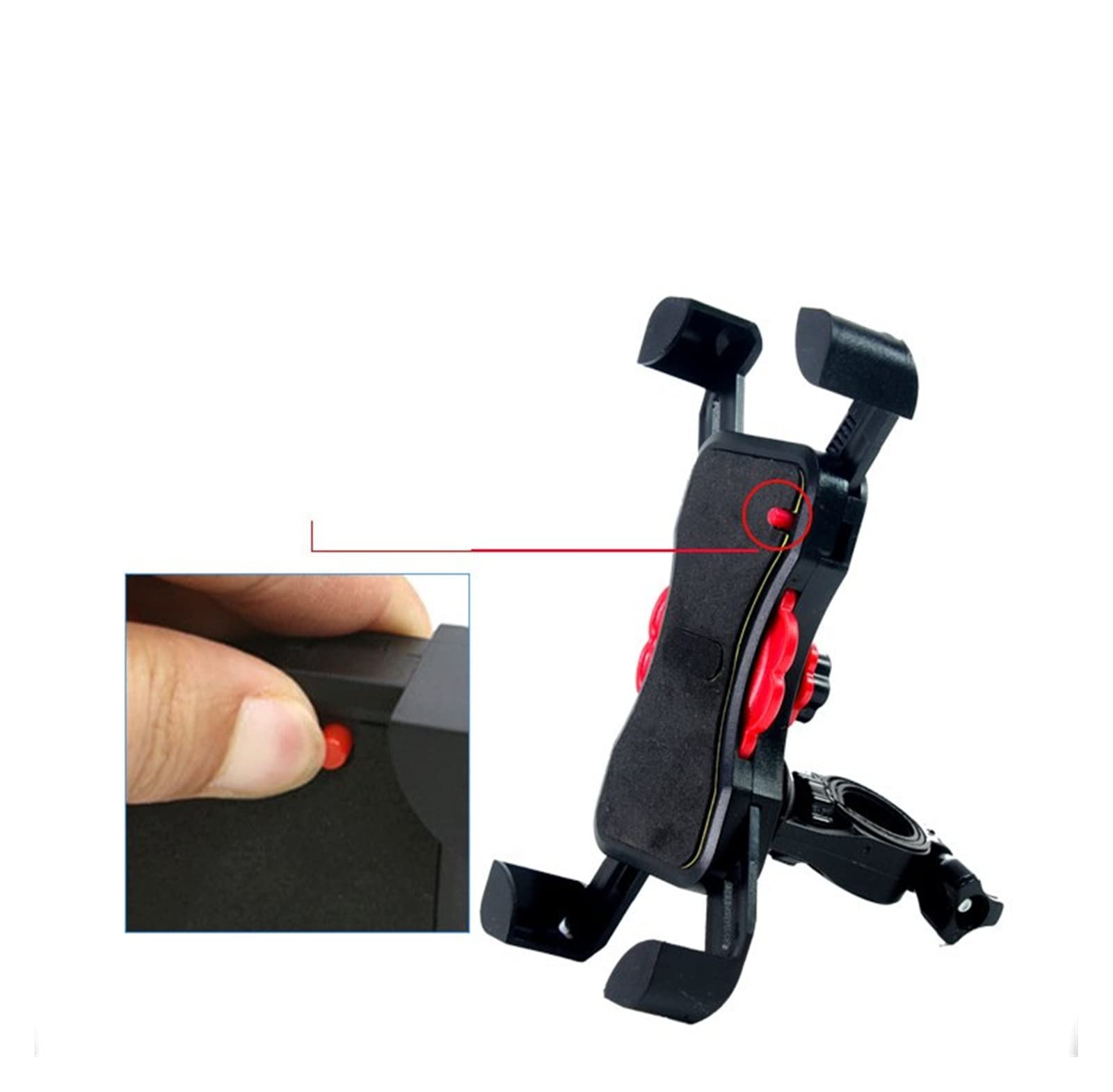 BEIYAO Universal Motorcycle Phone Mount - 360° Rotatable Bike Phone Holder for iPhone & Android - Perfect for GPS Navigation & Adventure Riding