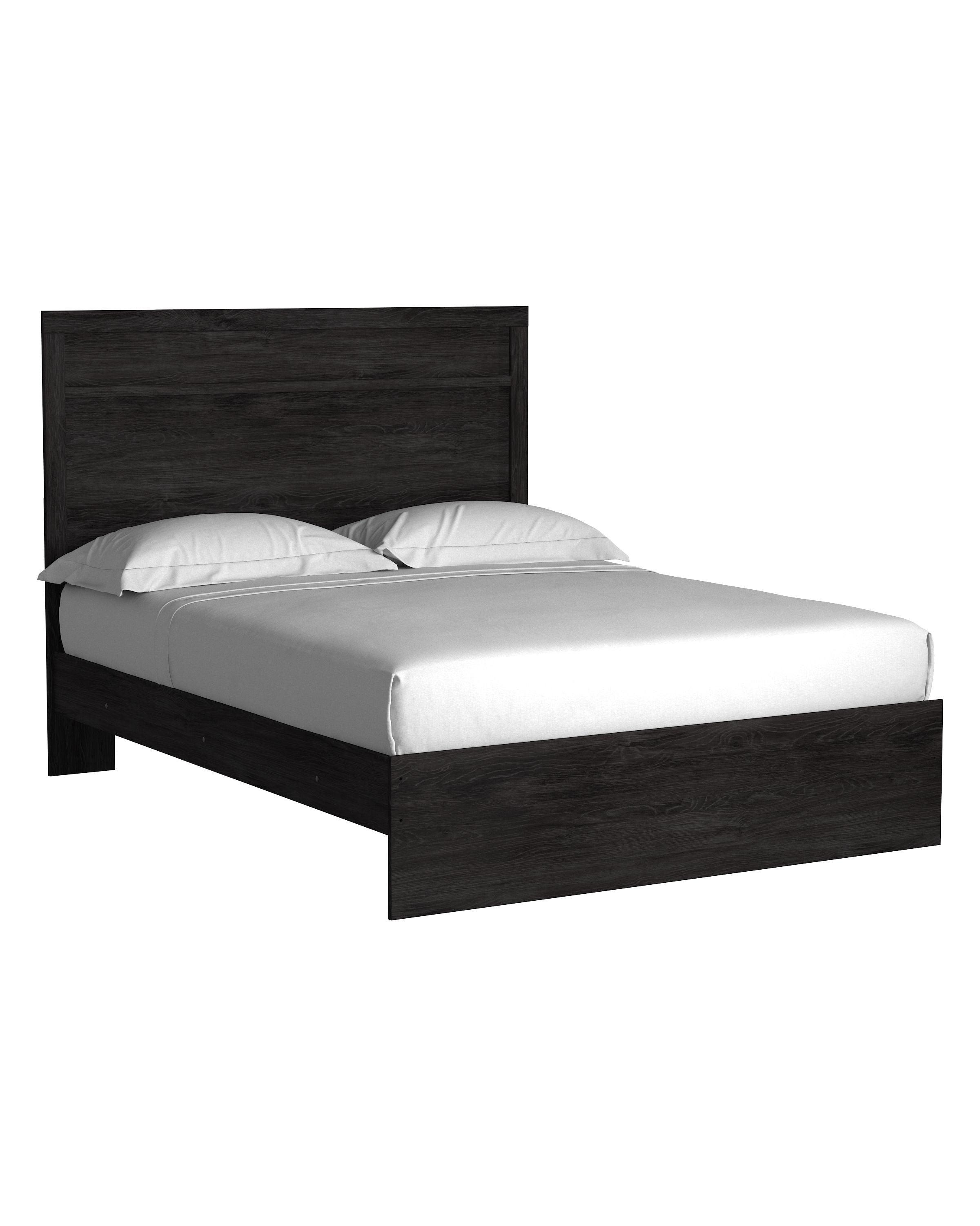 Belachime Queen Panel Bed Frame - Modern Upholstered Platform Bed with Wooden Slats & Headboard - Perfect for Master Bedroom, Guest Room & Apartment