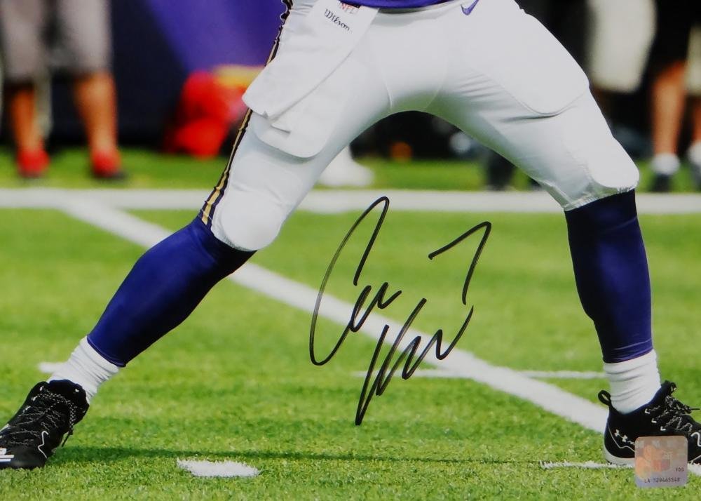 Case Keenum Autographed Minnesota Vikings 16x20 Framed Photo - JSA Certified Authentic Football Memorabilia - Perfect for Man Cave, Sports Bar Decor or Vikings Fan Gift
