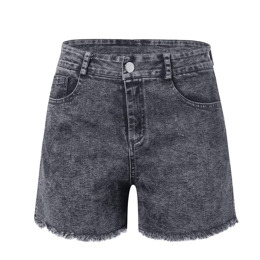 Women's Low Rise Ripped Denim Shorts - Sexy Cute Stretch Booty Shorts for Summer | Casual Mini Shorts with Low Waist | Perfect for Beach, Music Festivals & Night Out