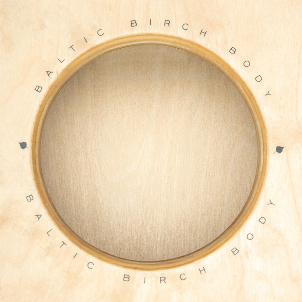 **Meinl Percussion Woodcraft Pickup String Cajon Box Drum with Electronics – Amplified for PA Systems & Snare Effect – Hand-Playable Baltic Birch – 2-Year Warranty (PWC100B) – Perfect for Live Performances, Studio Recording & Acoustic Sessions**
