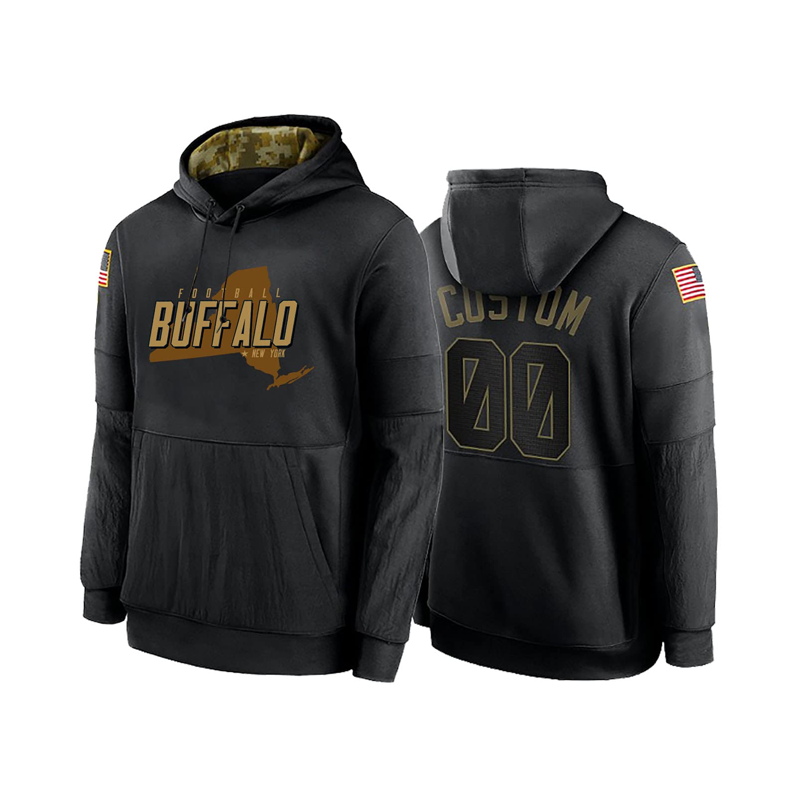 Custom Football Team Hoodies - Personalized Name & Number Pullover Sweatshirts for Men & Women | Fan Apparel for Game Day, Tailgating & Sports Events