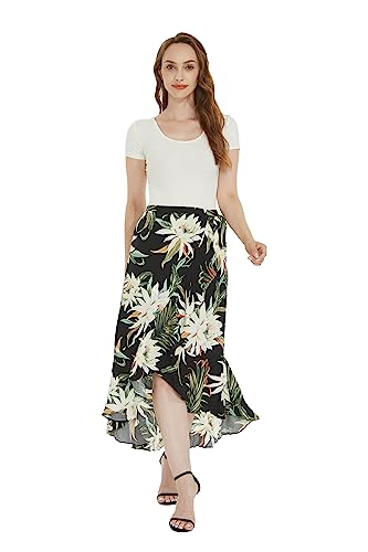 Women Wrap Ruffle Skirt