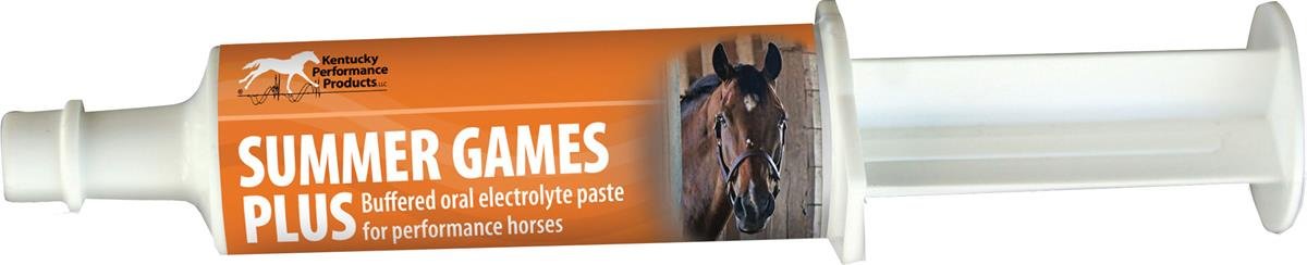 044093 60cc Summer Games Plus Electrolyte Paste for Horses - Ideal for Equine Hydration & Recovery During Summer Training & Competitions
