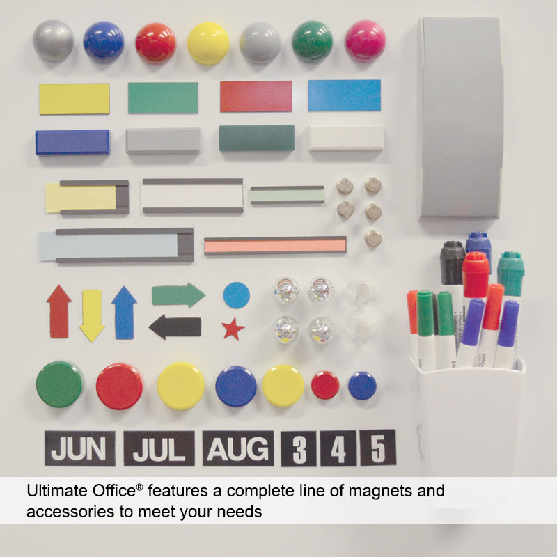Magnetic Dry Erase & Cork Bulletin Board Combo with Aluminum Frame - Perfect for Office, Classroom, and Home Organization