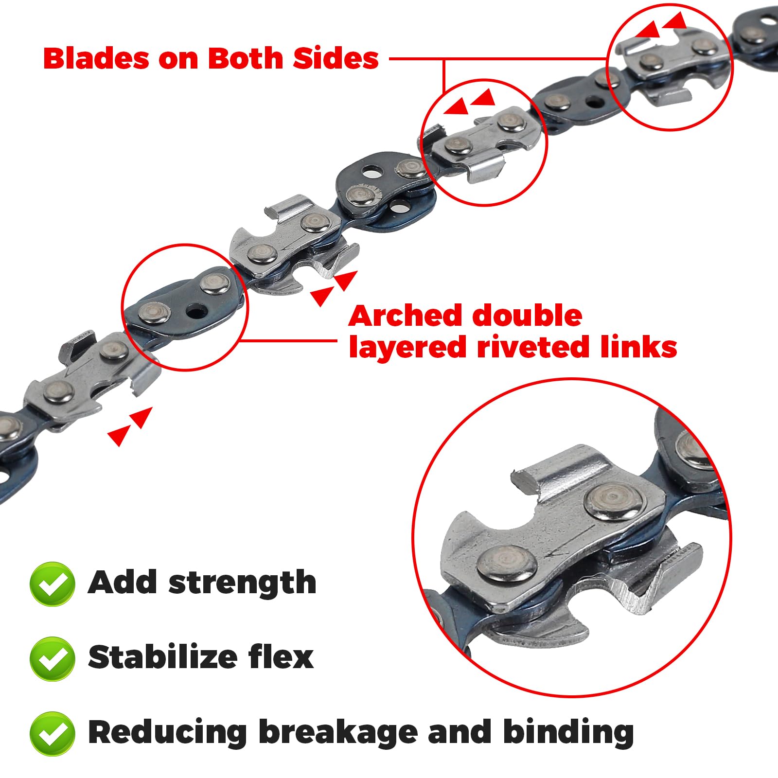 53 Inch High Reach Rope Saw with 68 Teeth - Folding Tree Limb Chainsaw for Trimming, Gardening & Camping | Portable Hand Chainsaw for Cutting Branches, Pruning Trees & Outdoor Survival Tools