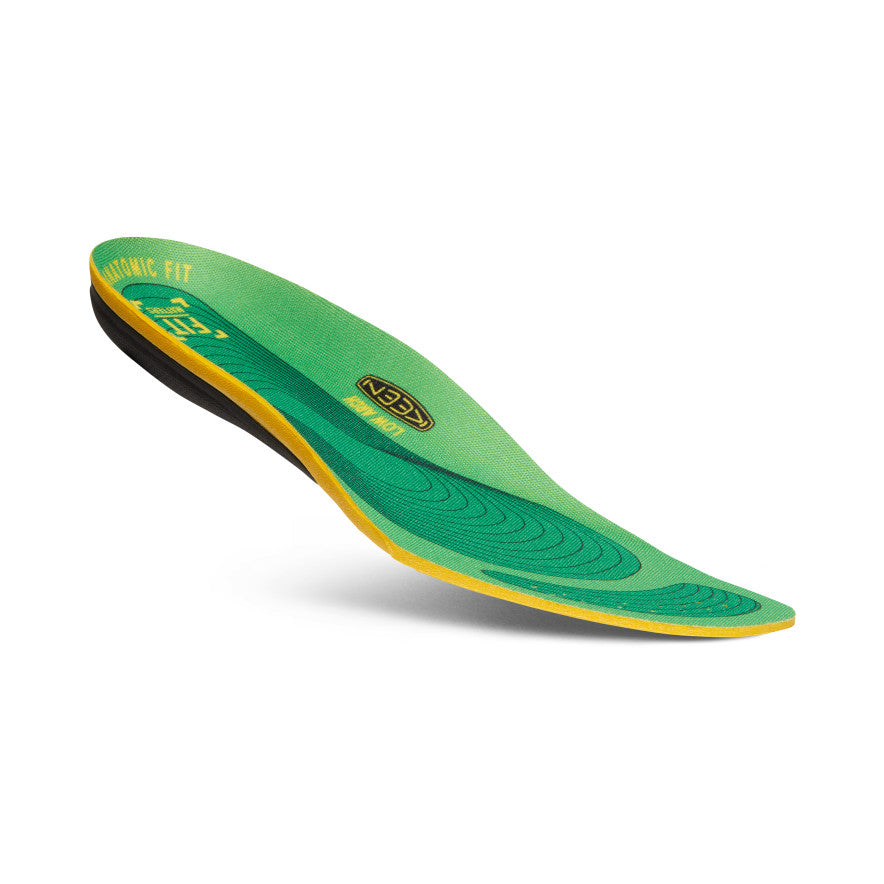 Men's Utility K 30 Low Arch Support Insoles - Comfortable & Durable Foot Cushion for Flat Feet - Perfect for Work Boots, Hiking Shoes & Everyday Wear (Green)