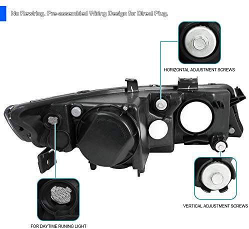 2004-2005 Acura TSX Projector Headlight Kit - Clear Corner Lens - Upgrade Your Car Lighting for Night Driving & Enhanced Visibility