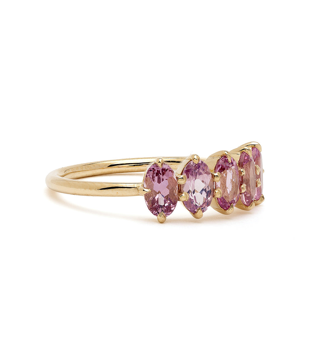 Claudette Gemstone Stacking Band Ring - Dainty Adjustable Stackable Rings for Women - Perfect for Layering, Everyday Wear & Gift Giving