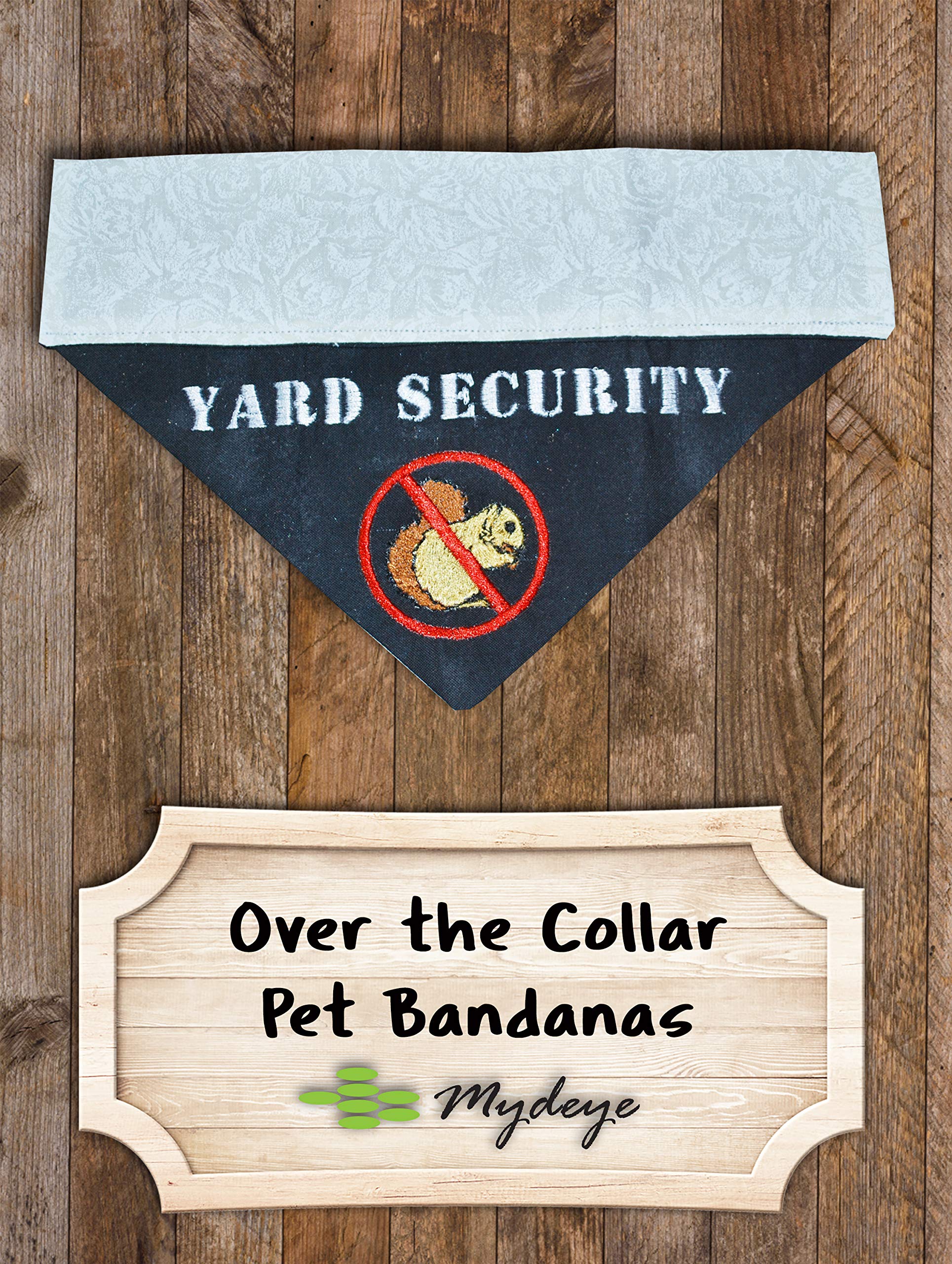 Personalized Embroidered Dog Bandana - Funny Over the Collar Pet Bandana for Yard Security (All Sizes) - Perfect for Outdoor Adventures, Dog Parks & Pet Parties