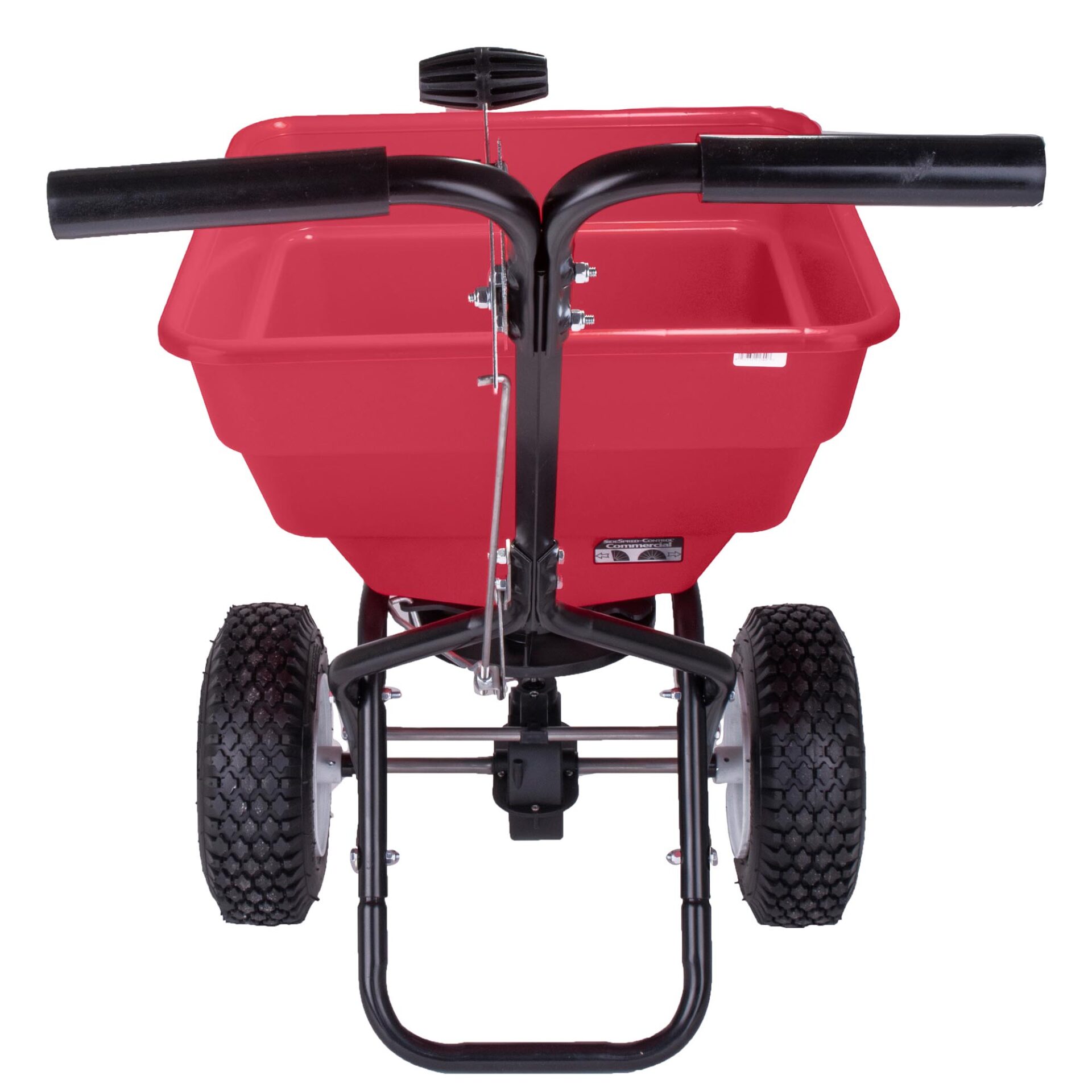 Earthway 2170 Commercial Broadcast Spreader - 100 Lbs Hopper with Pneumatic Tires - Heavy Duty Lawn & Garden Spreader for Fertilizer, Seed, Salt (Ideal for Large Yards, Golf Courses, Landscaping)