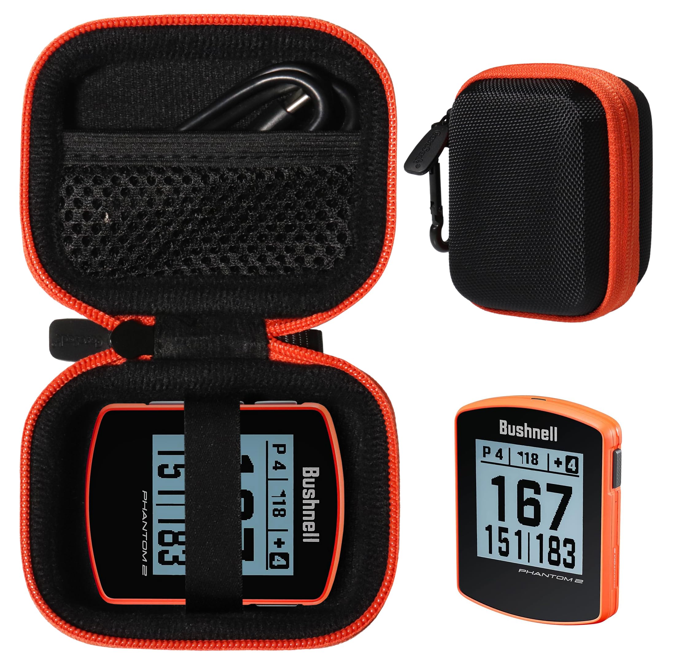 CaseSack Protective Case for Bushnell Phantom 3, Phantom 2, Neo Ghost & Garmin Approach G10 Golf GPS | Waterproof Storage with Extra Cable Space | Perfect for Golf Tournaments & Outdoor Practice