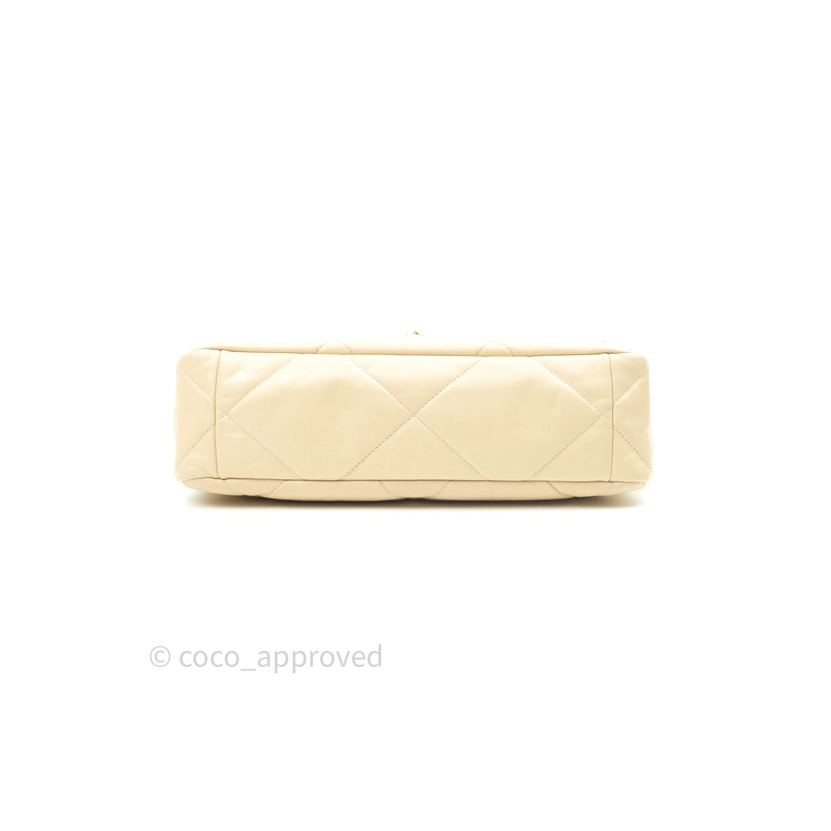 Chanel 19 Medium Beige Goatskin Bag with Mixed Hardware - Luxury Designer Handbag for Women, Perfect for Everyday Use & Special Occasions