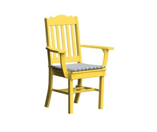 Royal Dining Chair with Arms - Elegant & Comfortable Upholstered Dining Room Chair for Home & Restaurant Use