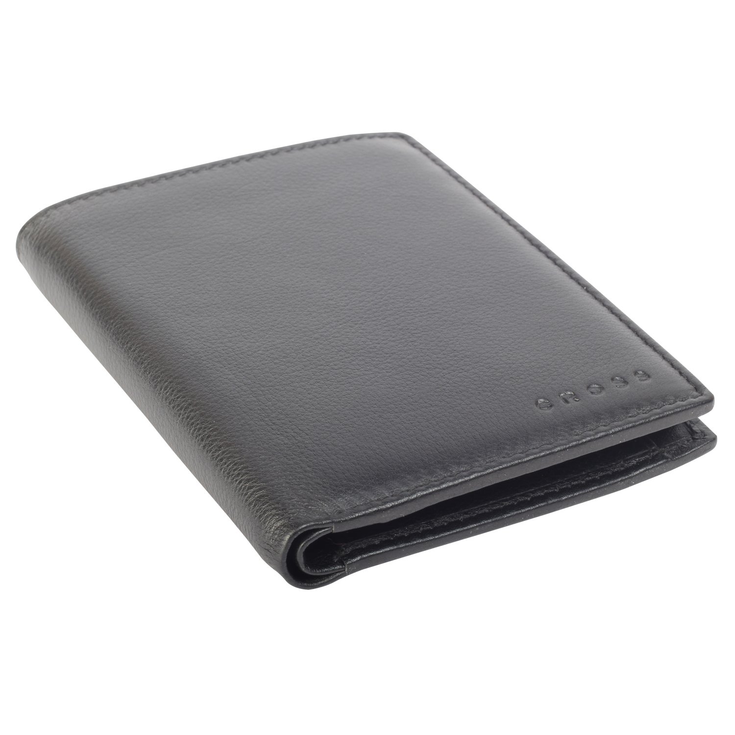Genuine Leather Men's Bi-Fold Wallet with Credit Card Slots & Coin Pocket - Classic Black for Everyday Use & Travel | Durable RFID Protection for Security