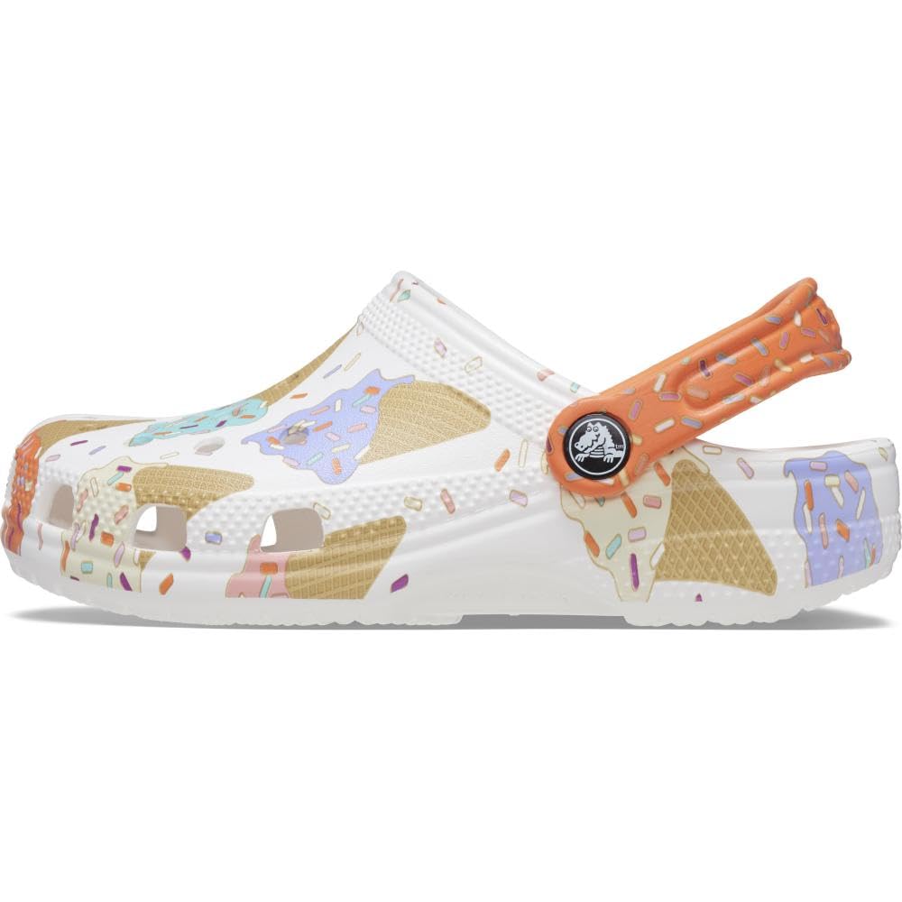 Crocs Unisex-Child Classic Seasonal Print Clogs | Comfortable Kids Water Shoes for Beach, Pool & Outdoor Play | Non-Slip & Lightweight Summer Sandals