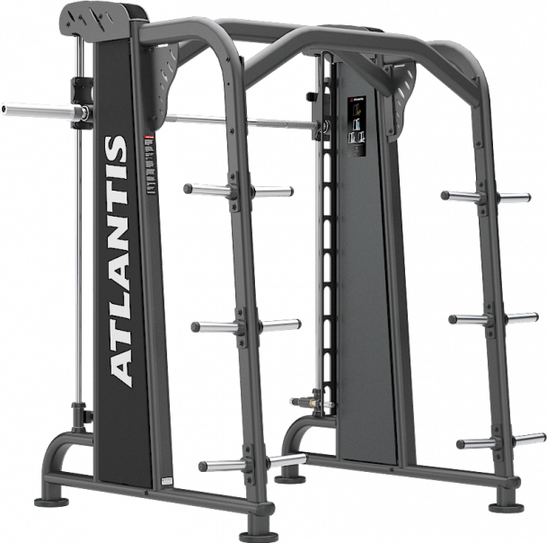 ATLANTIS Smith Machine - Heavy Duty Home Gym Equipment for Strength Training & Weightlifting | Perfect for Home Gyms, Commercial Gyms & CrossFit Workouts