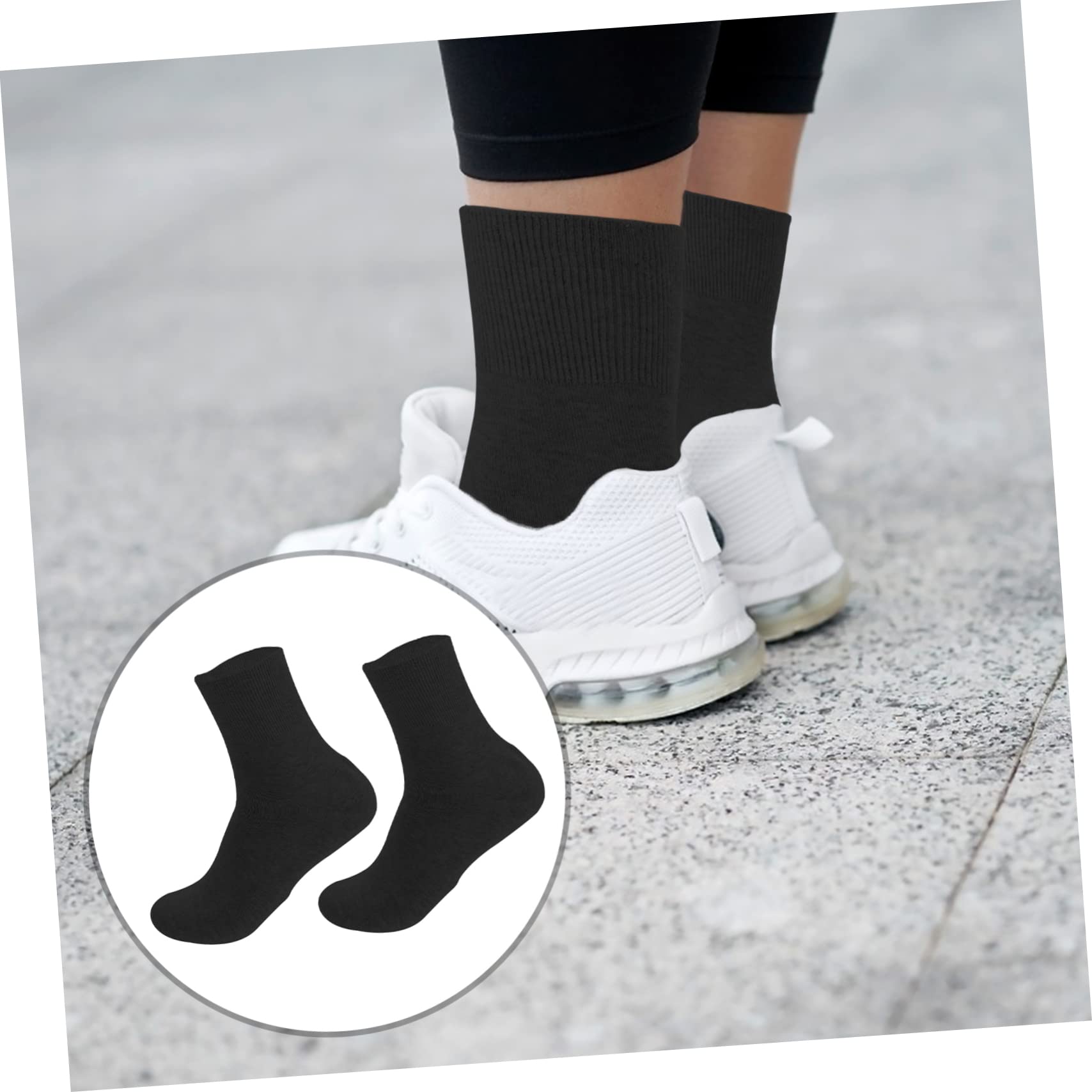 Beavorty Men's Cotton Socks for Cracked Heels & Rough Skin - Moisturizing & Softening Socks for Dry Feet Care - Ideal for Daily Wear, Work & Home Comfort