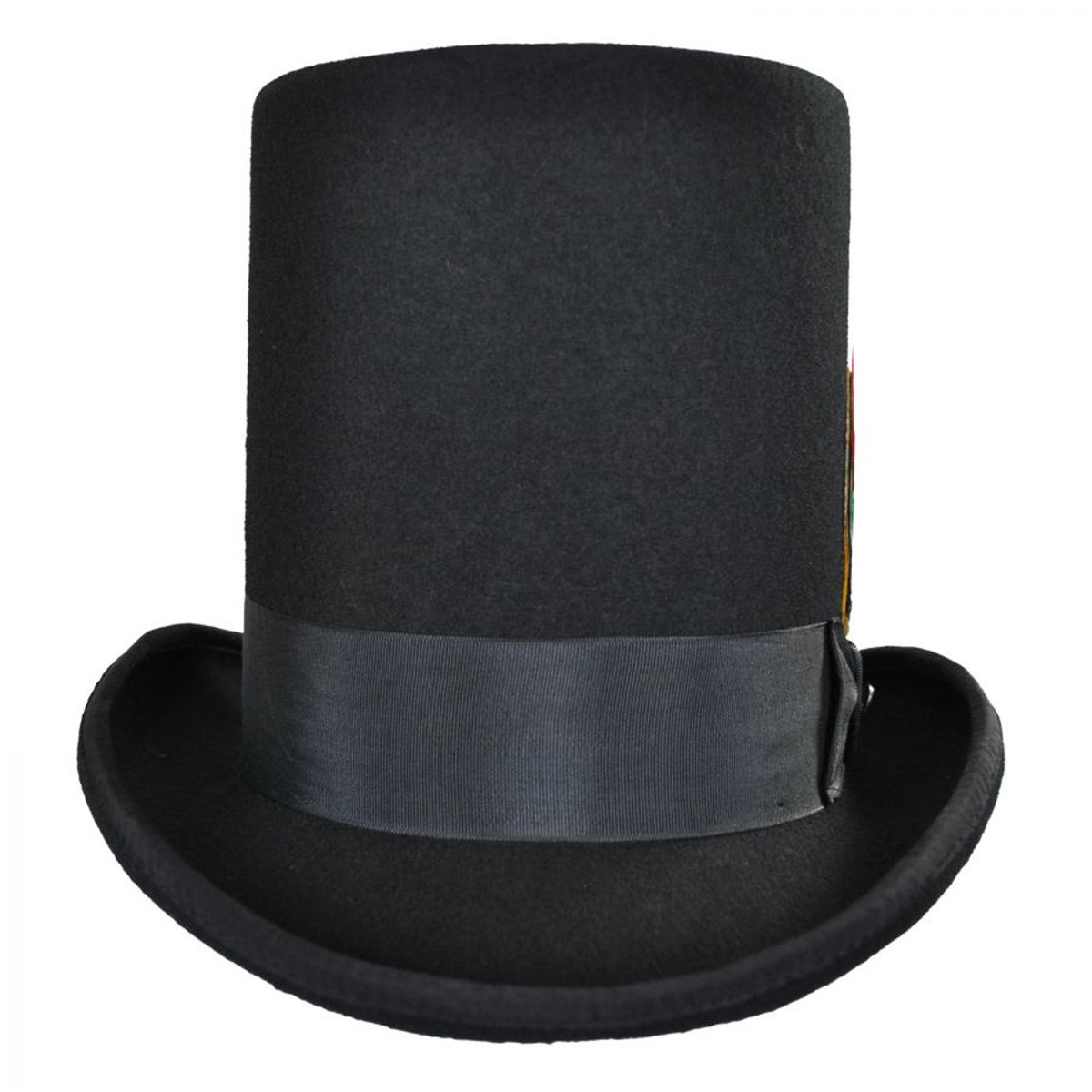 Stylish Stovepipe Wool Felt Top Hat for Men - Victorian Steampunk Costume Accessory | Perfect for Halloween, Cosplay, and Historical Reenactments