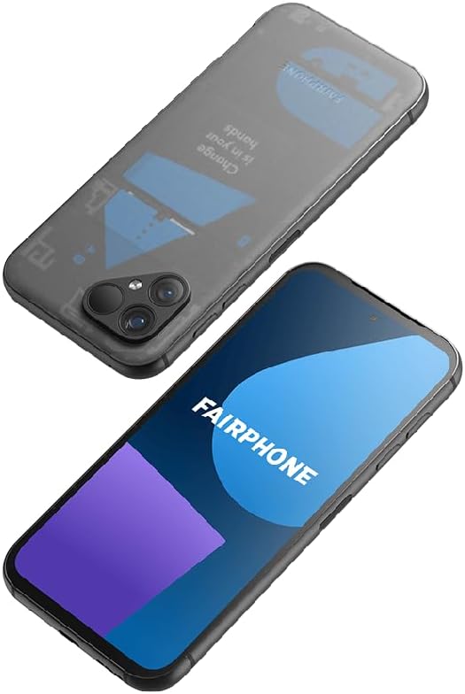 Fairphone 5 256GB Smartphone - Transparent Design, Sustainable & Eco-Friendly Android Phone with Long Battery Life | Perfect for Eco-Conscious Users & Daily Use